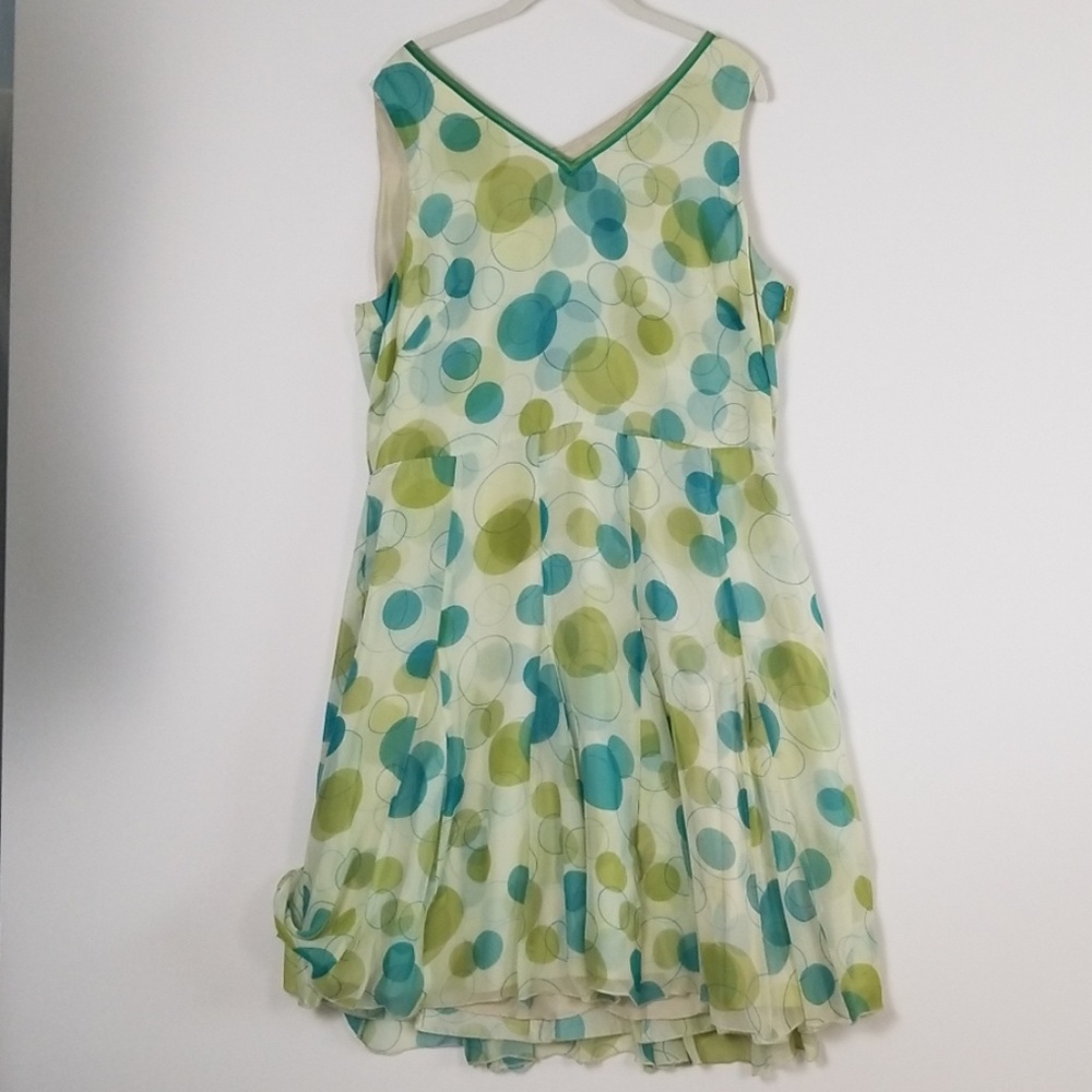 Garnet Hill Silk Chiffon dress 18 EUC